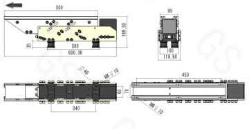 Songhang Linear Vibrating Feeder 8kg Load Capacity 150-200W Power Vibrating Feed Bowl Extended Track 1000-1500mm Max Drive