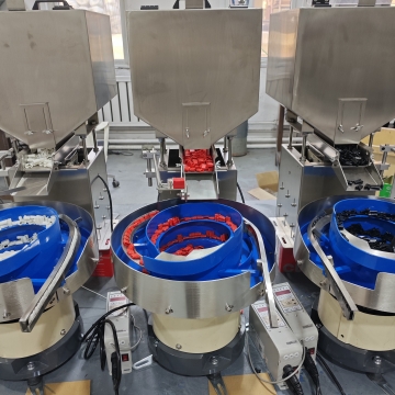 Product Assembly Line Vibratory Bowl Feeder with Hopper